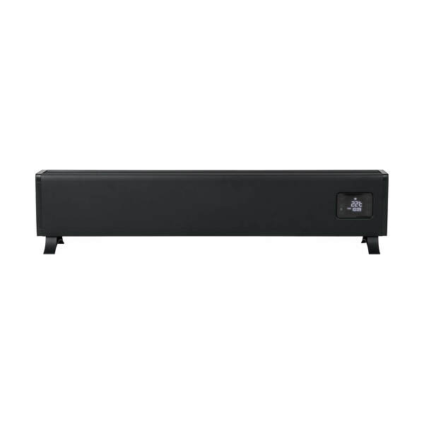 EUROM Alutherm Baseboard 1500 Wi-Fi Black Convectorkachel - 1500W - 60m3 - Detailed view of the product