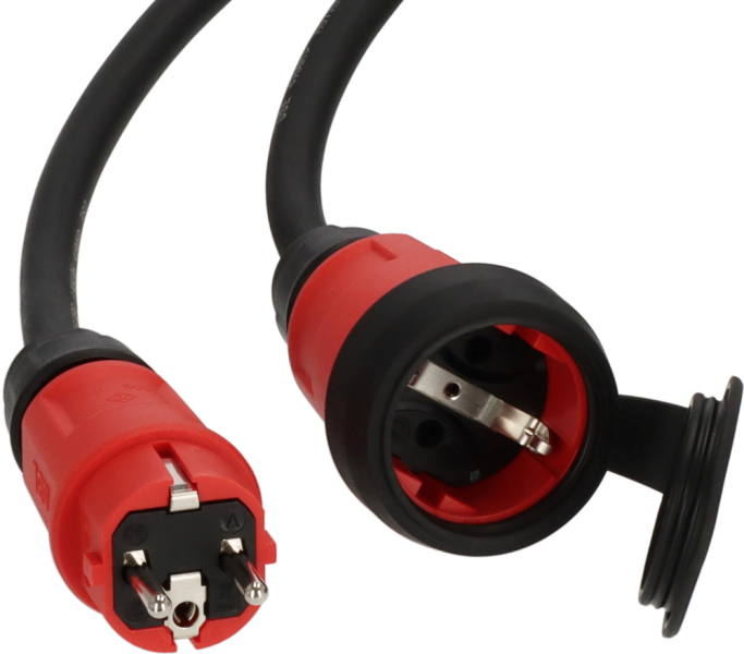 Brennenstuhl Professional VN 1110 Verlengsnoer H07RN-F 3G1,5 - IP44 - 5m - Zwart - Detailed view of the product