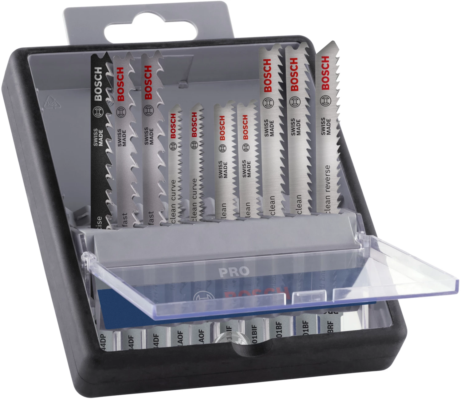 Bosch 2607011941 PRO 10-delige Hardhout En Laminaat Zaagbladenset In Robustline Cassette