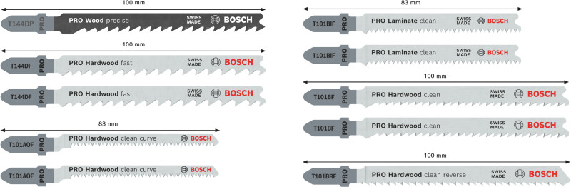 Bosch 2607011941 PRO 10-delige Hardhout En Laminaat Zaagbladenset In Robustline Cassette - Detailed view of the product