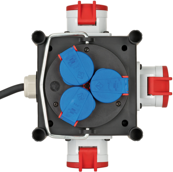 Brennenstuhl 1153680100 Compacte Rubberen Stroomverdeler BSV 3 LS E/16 2 IP 44 - 1m - Detailed view of the product