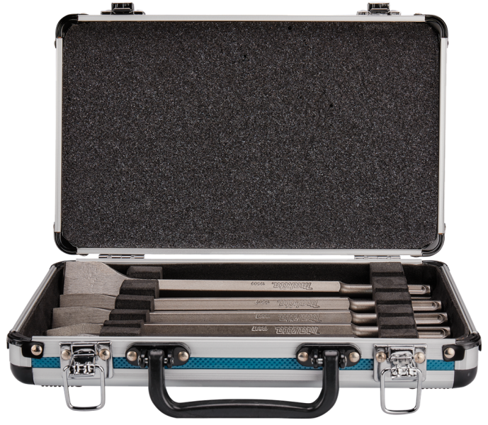 Makita D-42379 5-delige SDS-Plus Beitelset In Koffer - Detailed view of the product