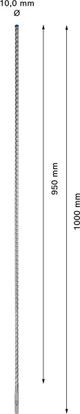 Bosch 2608900104 EXPERT Hamerboor SDS Plus-7X - 10x950x1005mm - Detailed view of the product