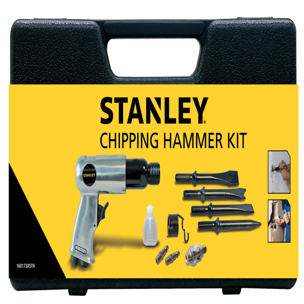 Stanley 160173XSTN Pneumatische Hakhamer Set In Koffer - 12mm - 5J EAN: 8016738708707