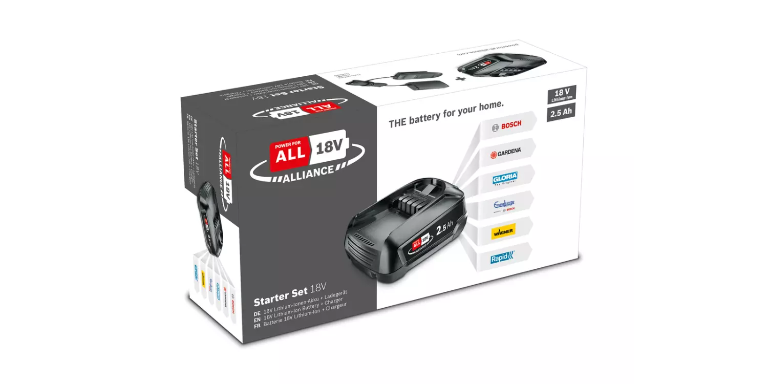Bosch Alliance Starter Set 18V Li-ion Accu Starterset (1x2.5Ah) + Lader - 1600A02625 thumbnail 2