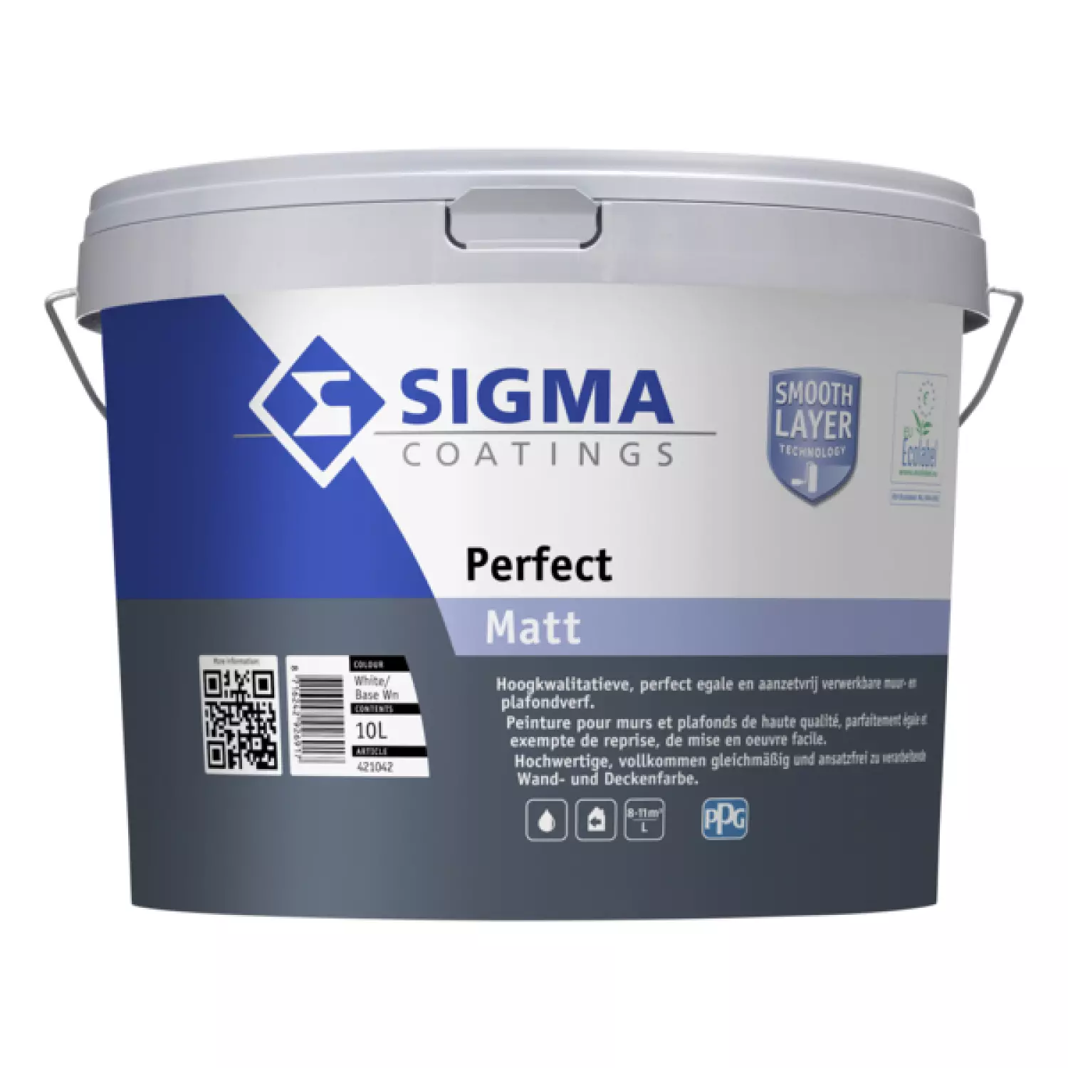 Sigma Perfect Matt - Op Kleur Gemengd - 10L - Muurverf