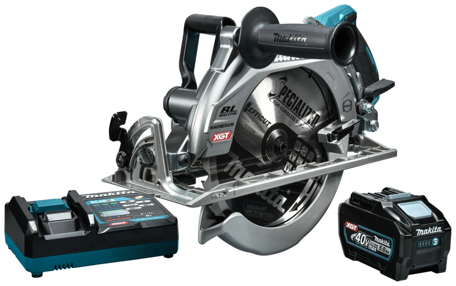 Makita RS002GT101 XGT 40V Max Li-ion Accu Cirkelzaag 260mm Set (1x 5,0Ah) - Koolborstelloos