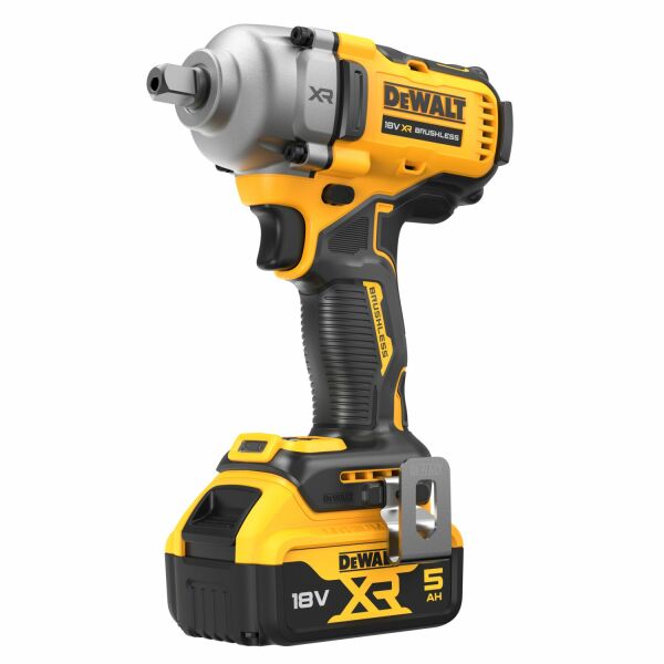 DeWALT DCF892P2T-QW 18V Li-ion XR Accu Slagmoersleutel Set (2x 5.0Ah) In TSTAK - 1/2''- Koolborstelloos - Detailed view of the product
