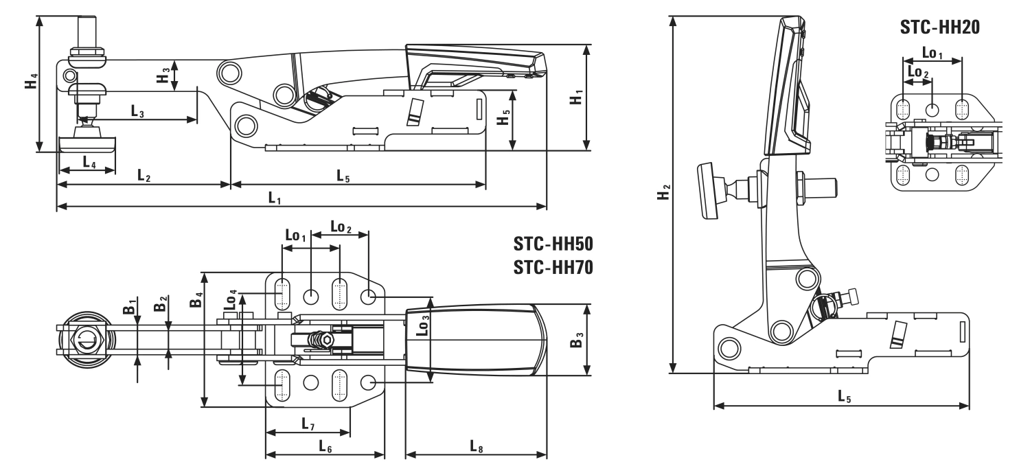 Bessey STCHH50 Spanner - Horizontaal - 40mm thumbnail 2