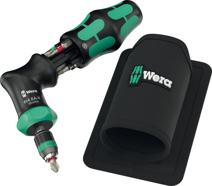 Wera 05051535001 7-delige Kraftform Kompakt Pistol RA-R 1 Bitschroevendraaier In Etui - Met Ratelfunctie