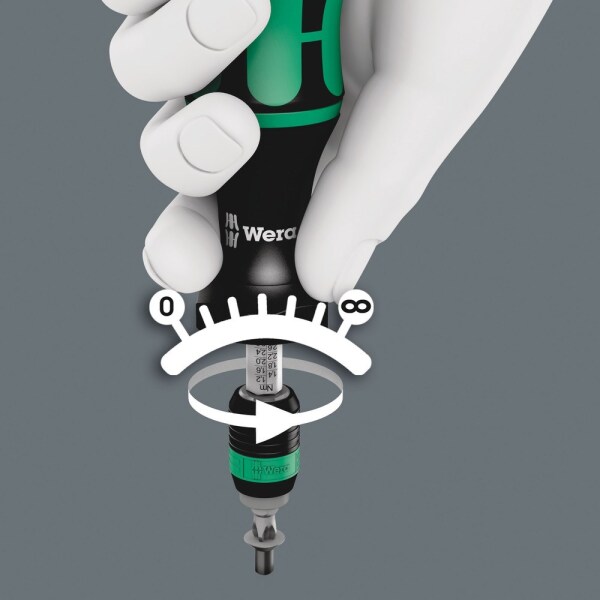 Wera 05350451001 27-delige 7445/46/47 Kraftform Draaimomentschroevendraaierset In Koffer - 2,5-55,0 In. Lbs - 1/4" - Detailed view of the product