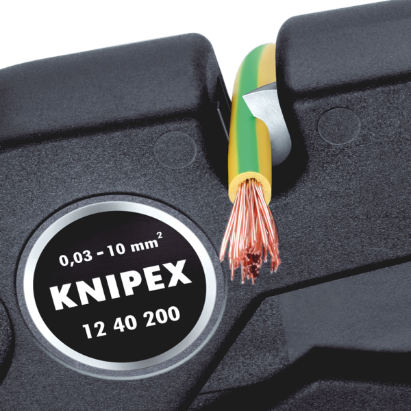 Knipex 1240200 Afstriptang - Zelfinstellend - 200mm - Detailed view of the product