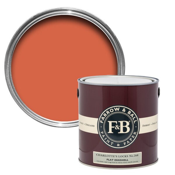 Farrow&Ball Flat Eggshell Charlotte Locks No.268 - 2,5L afbeelding