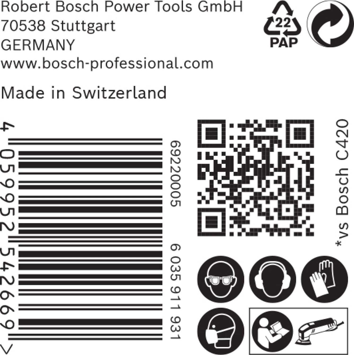 Bosch EXPERT C470 Schuurvel - 93mm - K80 - 6 Gaten - 50st thumbnail 3