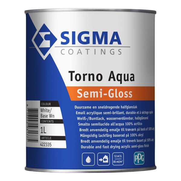 Sigma Torno Aqua Semigloss - 1L afbeelding