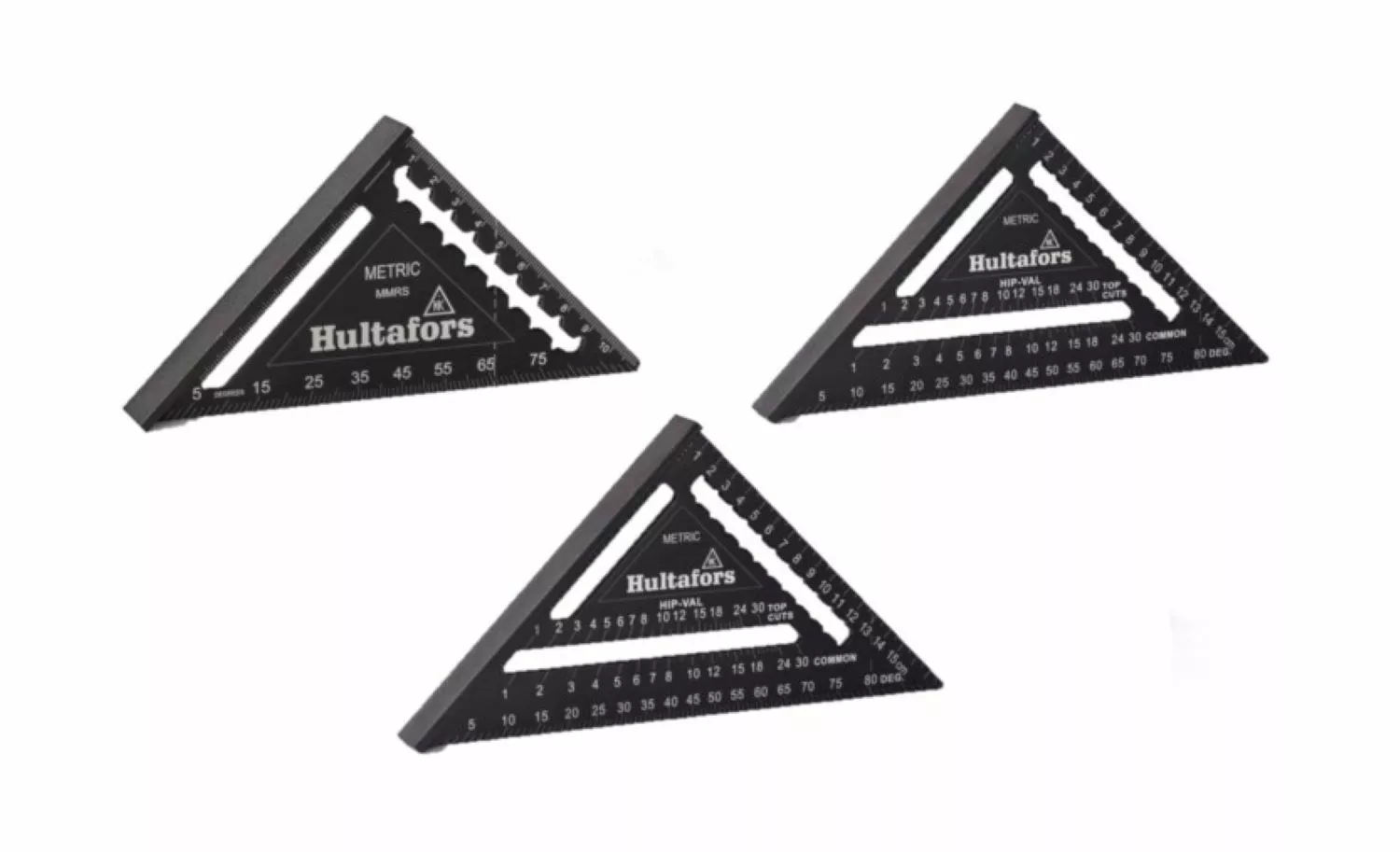 Hultafors Metric Rafter Square Meetdriehoek Set - 11 / 18 / 30 Cm afbeelding