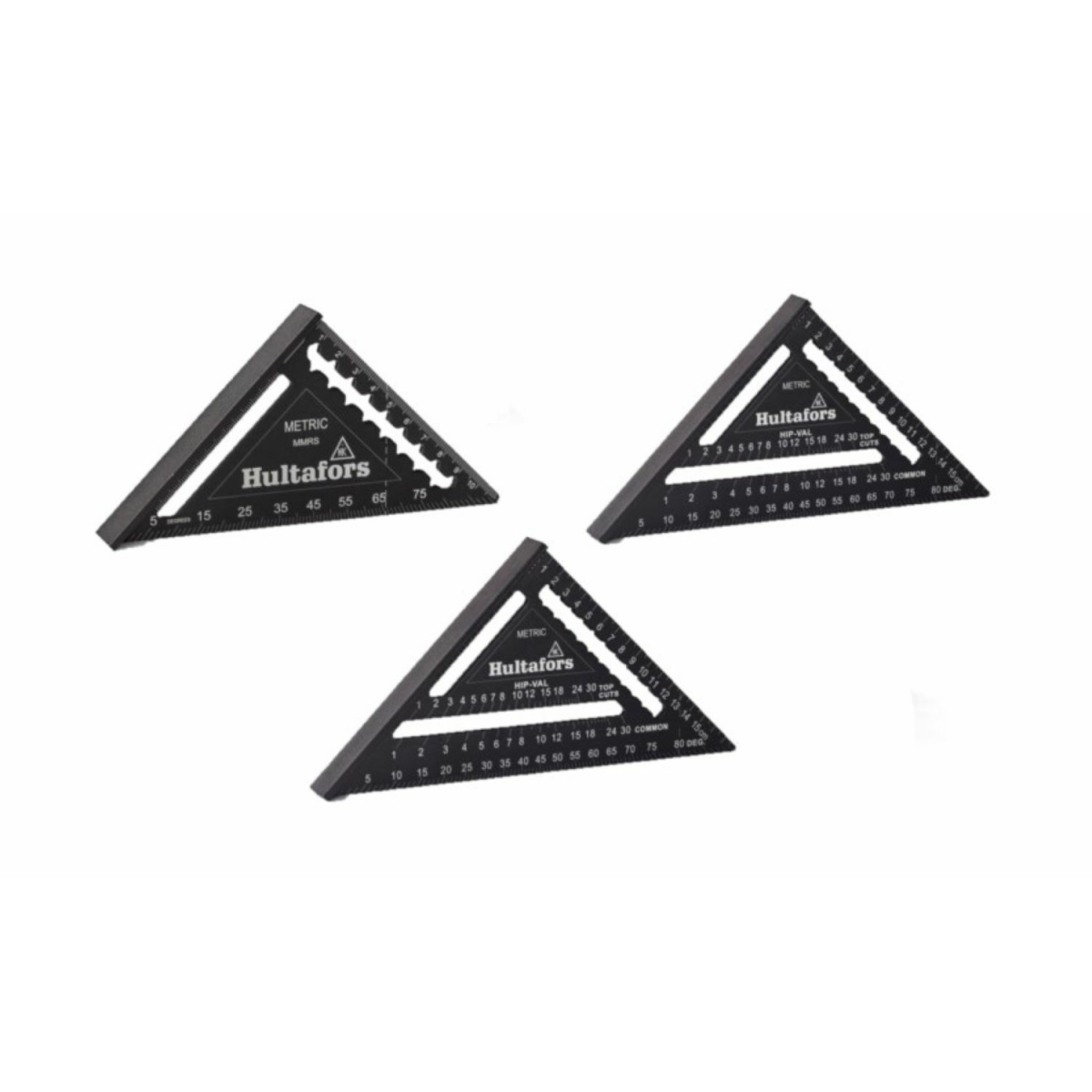Hultafors Metric Rafter Square Meetdriehoek Set - 11 / 18 / 30 cm