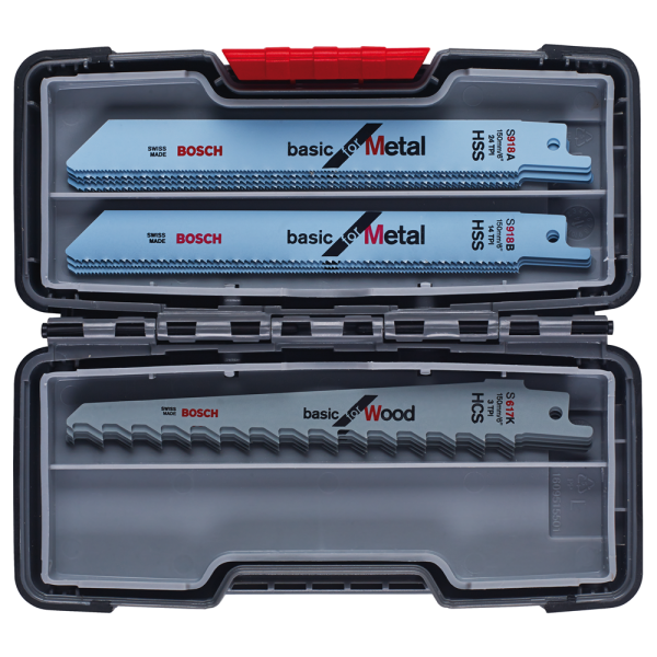 Bosch 2607010901 15 Delige Reciprozaagbladen Set In Koffer - Hout/Metaal - Detailed view of the product
