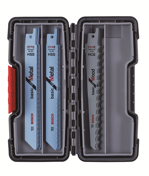 Bosch 2607010901 15 Delige Reciprozaagbladen Set In Koffer - Hout/Metaal - Detailed view of the product
