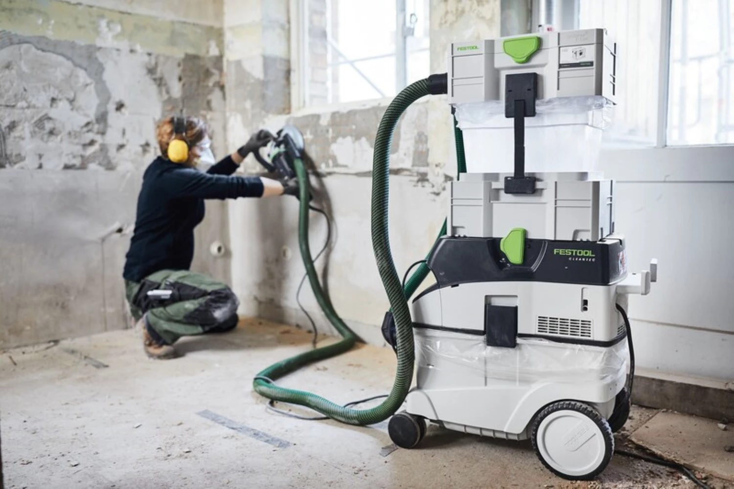 Festool CTM 36 EI AC-RENOFIX Bouwstofzuiger - 1200W - Klasse M - 36L thumbnail 4