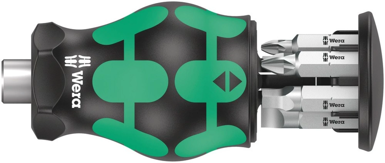 Wera 05008878001 Kraftform Kompakt Stubby Magazin 5 Bitschroevendraaier - 6 In 1 Multi-bit