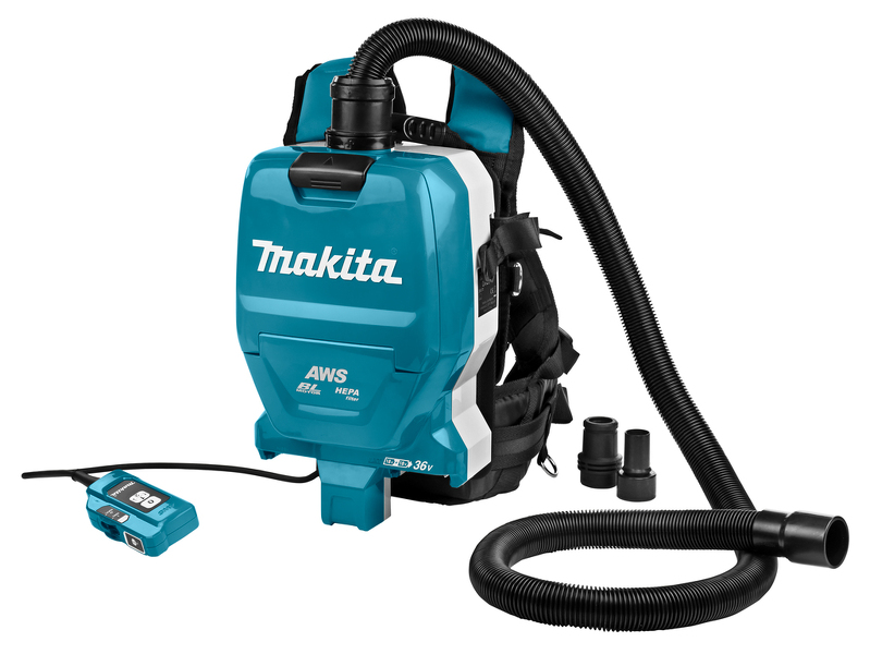 Makita DVC265ZXU 36V (2x 18) Li-Ion Accu Rugstofzuiger Body - Koolborstelloos EAN: 88381870122