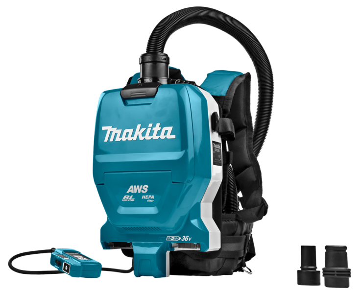Makita DVC265ZXU 36V (2x 18) Li-Ion Accu Rugstofzuiger Body - Koolborstelloos - Detailed view of the product