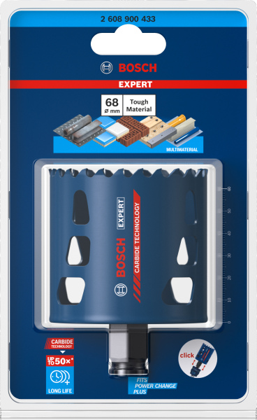 Bosch 2608900433 EXPERT Power-Change Gatzaag Tough Material 68mm - Detailed view of the product