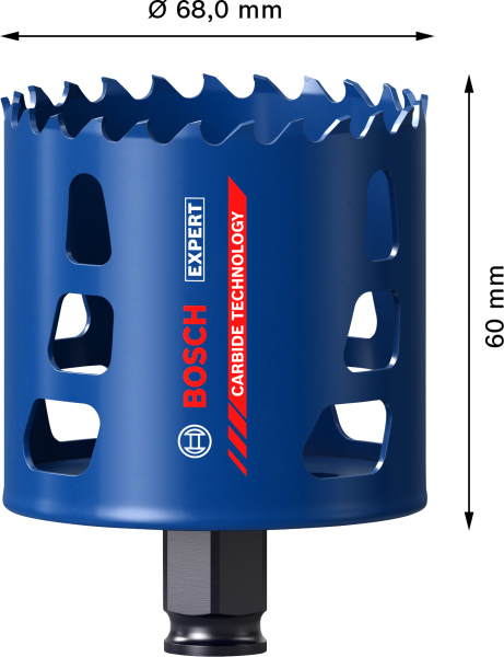 Bosch 2608900433 EXPERT Power-Change Gatzaag Tough Material 68mm - Detailed view of the product