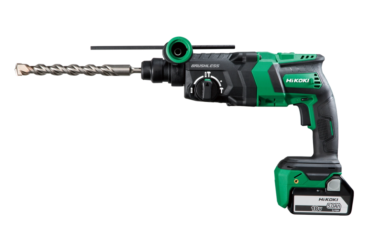 HiKOKI DH36DPEWRZ 36V Li-ion Accu SDS+ Boorhamer Set (2x 2.5Ah/5.0Ah Accu) In Systainer - 3,2J thumbnail 2
