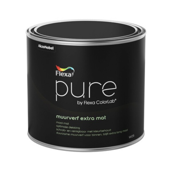 Flexa Pure Muurverf Extra Mat 1 Liter 100% Wit