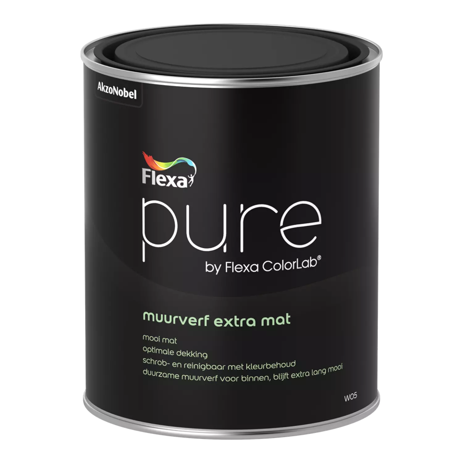 Flexa Pure Muurverf Extra Mat - Op Kleur Gemengd - 1L