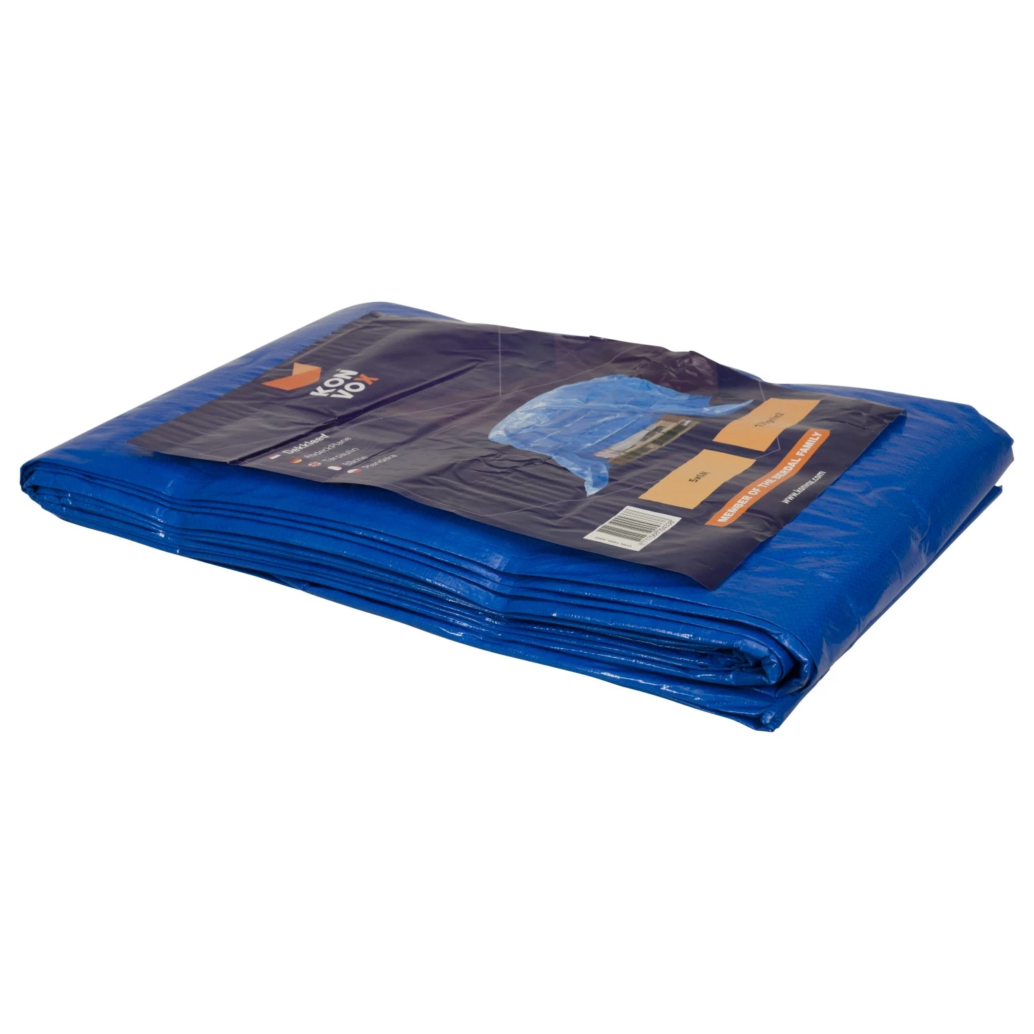 Konvox VPML1400-3088 Dekkleed - 130gr - Blauw - 5x6m