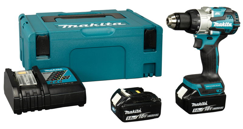 Makita DDF489RTJ 18V L-ion Accu Boor-/schroefmachine Set (2x 5.0Ah) In Mbox - 73Nm