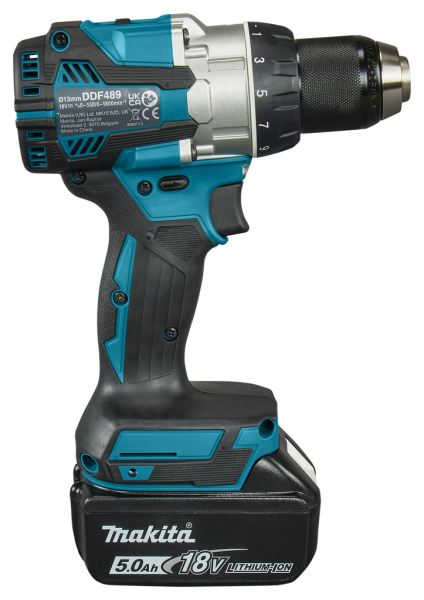 Makita DDF489RTJ 18V L-ion Accu Boor-/schroefmachine Set (2x 5.0Ah) In Mbox - 73Nm - Detailed view of the product