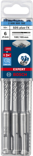 Bosch 2608900160 EXPERT Hamerboor SDS Plus-7X 10st 6x100x165mm - Detailed view of the product