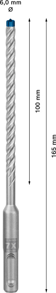Bosch 2608900160 EXPERT Hamerboor SDS Plus-7X 10st 6x100x165mm - Detailed view of the product
