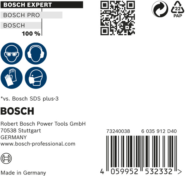Bosch 2608900160 EXPERT Hamerboor SDS Plus-7X 10st 6x100x165mm - Detailed view of the product