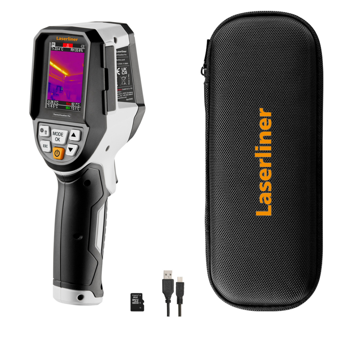 Laserliner ThermiVisualizer Pro Warmtebeeld Camera -20°C-150°C - 320x240px - IP54