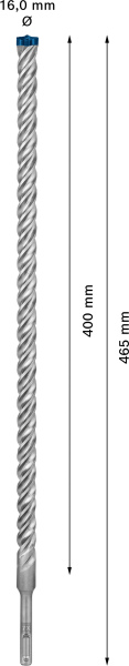 Bosch 2608900133 EXPERT Hamerboor SDS Plus-7X - 16x400x465mm - Detailed view of the product