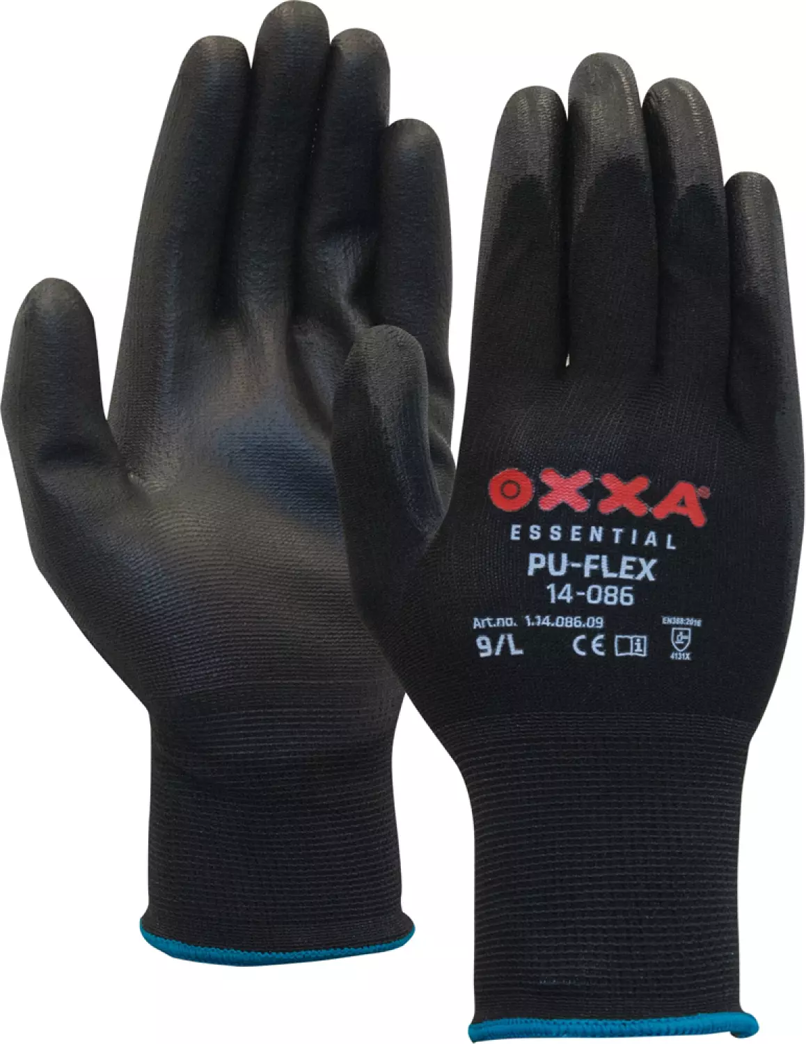 Oxxa 14-086 PU-Flex Werkhandschoenen - Zwart - 11/XXL
