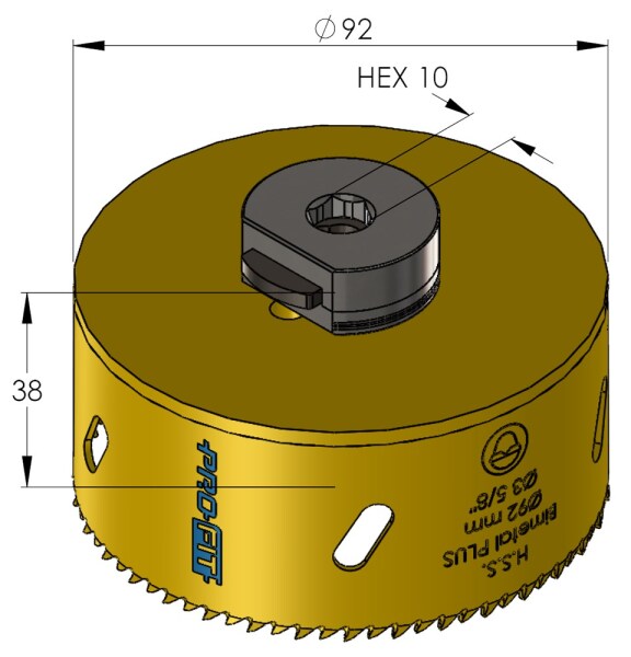 ProFit 9051092 BiMetal Plus Gatenzaag - 92mm - Detailed view of the product