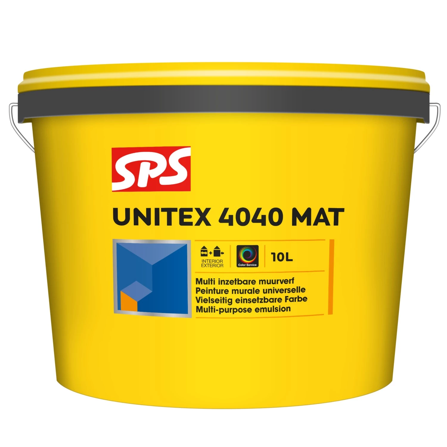 SPS Unitex 4040 Mat Muurverf - Op Kleur Gemengd - 10L