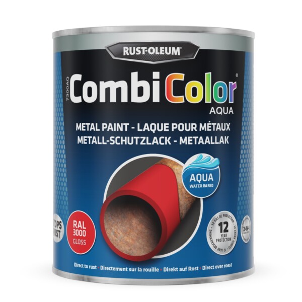 rust-oleum combicolor aqua hoogglans ral 3000 0.75 ltr