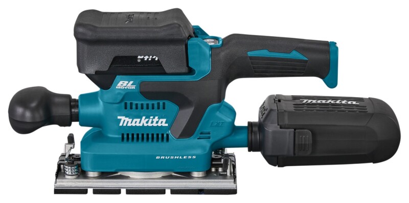 Makita DBO381RTJU 18V Li-ion Accu Vlakschuurmachine Set (2x 5,0Ah) In Mbox Incl. AWS Zender - 93x230mm - Koolborstelloos - Detailed view of the product