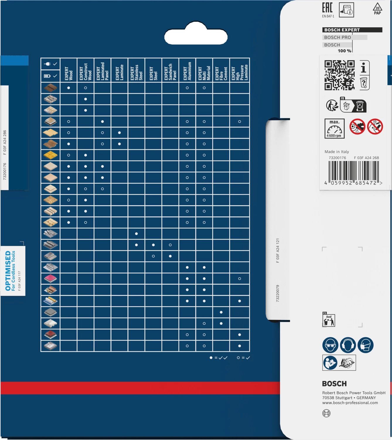 Bosch 2608902219 EXPERT Cirkelzaagblad - 165 X 20 X 48T - RVS - Cordless thumbnail 3