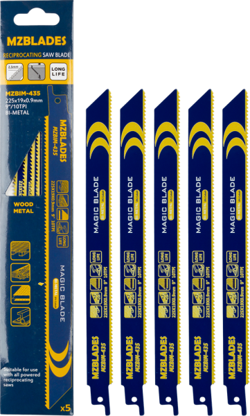 Multizaag MZBIM-435 Reciprozaagblad Bimetaal - 5 Stuks - Detailed view of the product