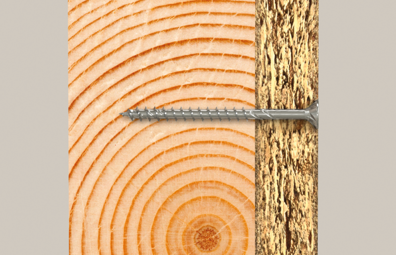 Fischer 670696 Spaanplaatschroef Power-Fast II - TX30 - 6.0 X 50mm - Verzonken Kop - Deeldraad - Verzinkt (200st) - Detailed view of the product