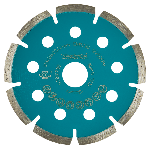 Makita B-53796 Diamantschijf - 125 X 1,6 X 22,23mm - Beton - Detailed view of the product