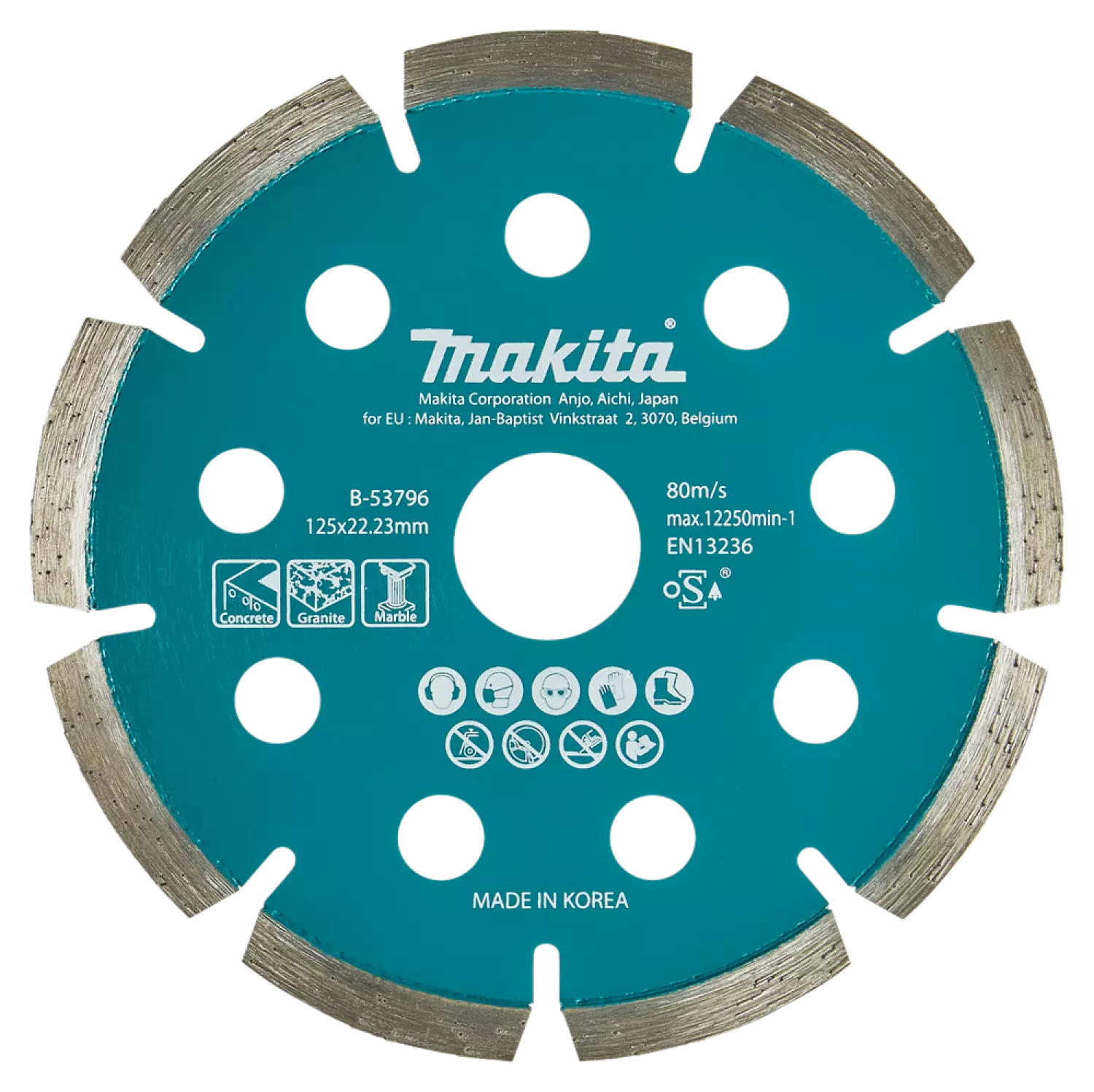 Makita B-53796 Diamantschijf - 125 X 1,6 X 22,23mm - Beton thumbnail 3